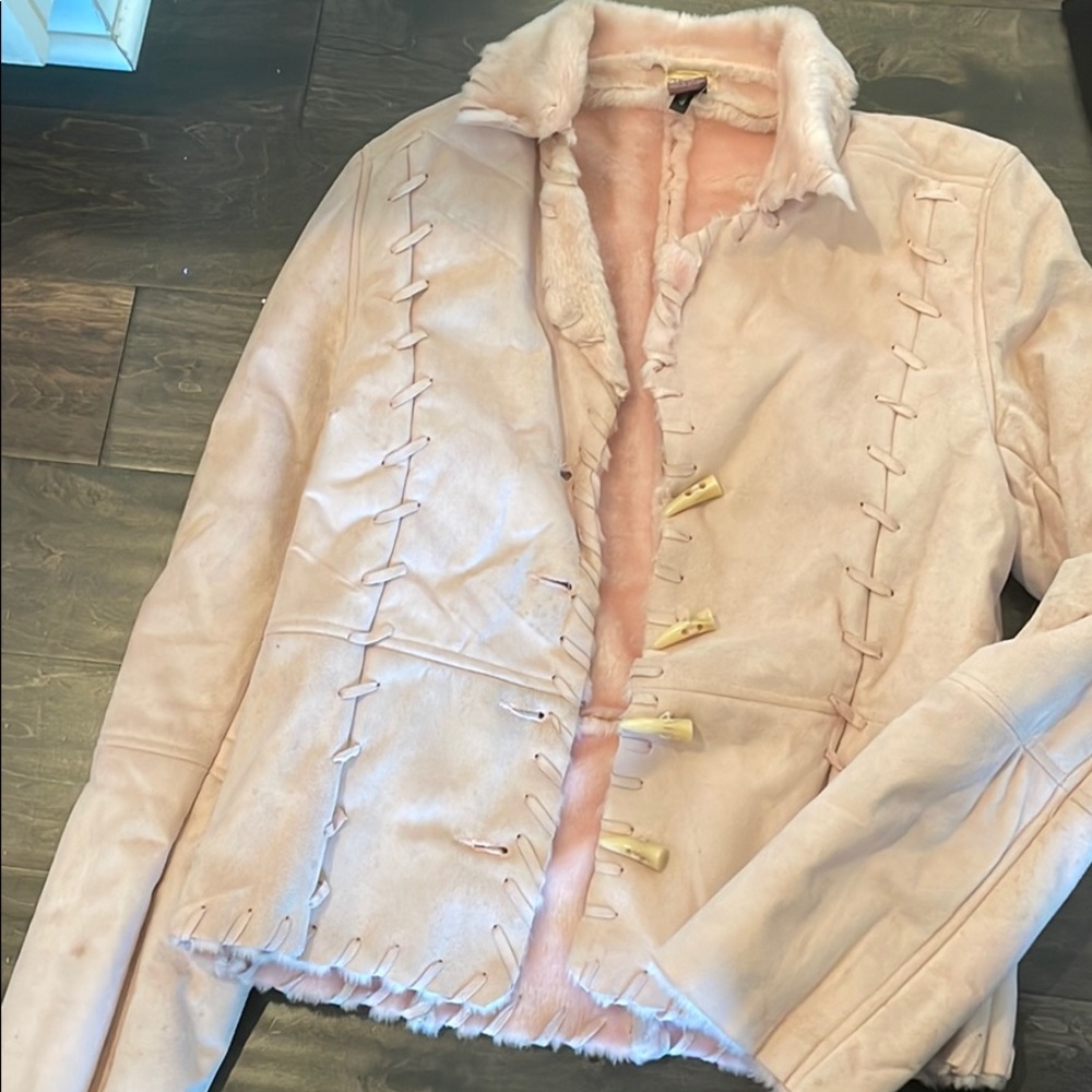 Soft pink winter coat